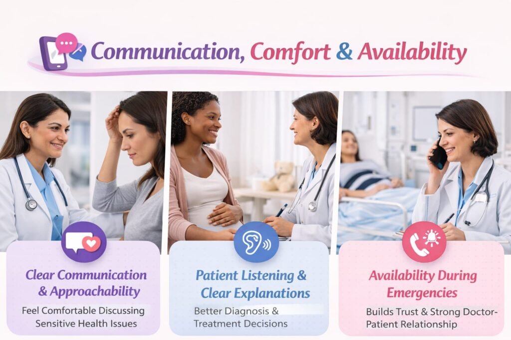 Communication, Comfort, and Availability